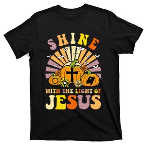 Shine With The Light Of Jesus Christian Lover Halloween Fall T-Shirt