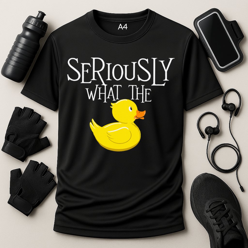 Seriously What The Duck  Duck Lover Pun Performance Shirt