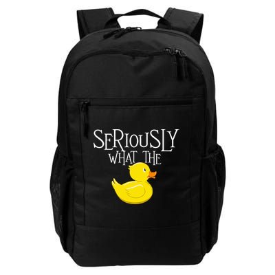 Seriously What The Duck  Duck Lover Pun Backpack