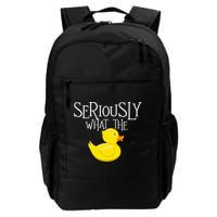 Seriously What The Duck  Duck Lover Pun Backpack