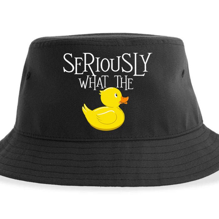 Seriously What The Duck  Duck Lover Pun Sustainable Bucket Hat
