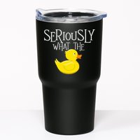 Seriously What The Duck  Duck Lover Pun Tumbler