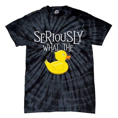 Seriously What The Duck  Duck Lover Pun Tie-Dye T-Shirt