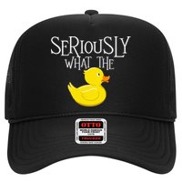 Seriously What The Duck  Duck Lover Pun Trucker Hat