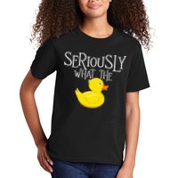 Seriously What The Duck  Duck Lover Pun Kids T-Shirt