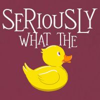 Seriously What The Duck  Duck Lover Pun 16oz Travel Tumbler