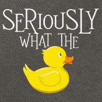 Seriously What The Duck  Duck Lover Pun Cotton Canvas Backpack