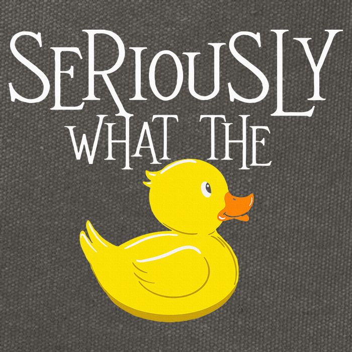 Seriously What The Duck  Duck Lover Pun Cotton Canvas Backpack