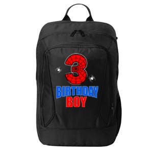 Spider Web Three 3 Years Old 3rd Birthday Boy Party City Backpack