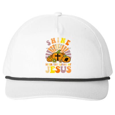 Shine With The Light Of Jesus Christian Lover Halloween Fall Snapback Five-Panel Rope Hat