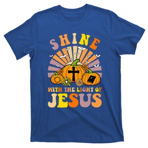 Shine With The Light Of Jesus Christian Lover Halloween Fall T-Shirt