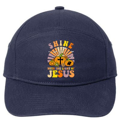 Shine With The Light Of Jesus Christian Lover Halloween Fall 7-Panel Snapback Hat