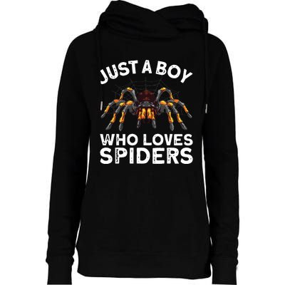 Spider Web Tarancute Spider For Boyspider Web Tarancute Spider Womens Funnel Neck Pullover Hood