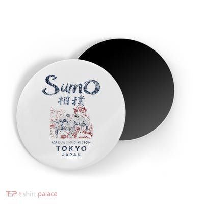Sumo Wrestling Tokyo Japan Vintage Magnet
