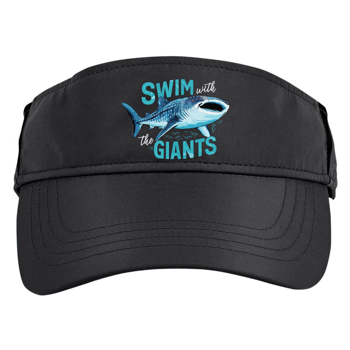 Swim With The Giants Whale Shark Adult Drive Performance Visor