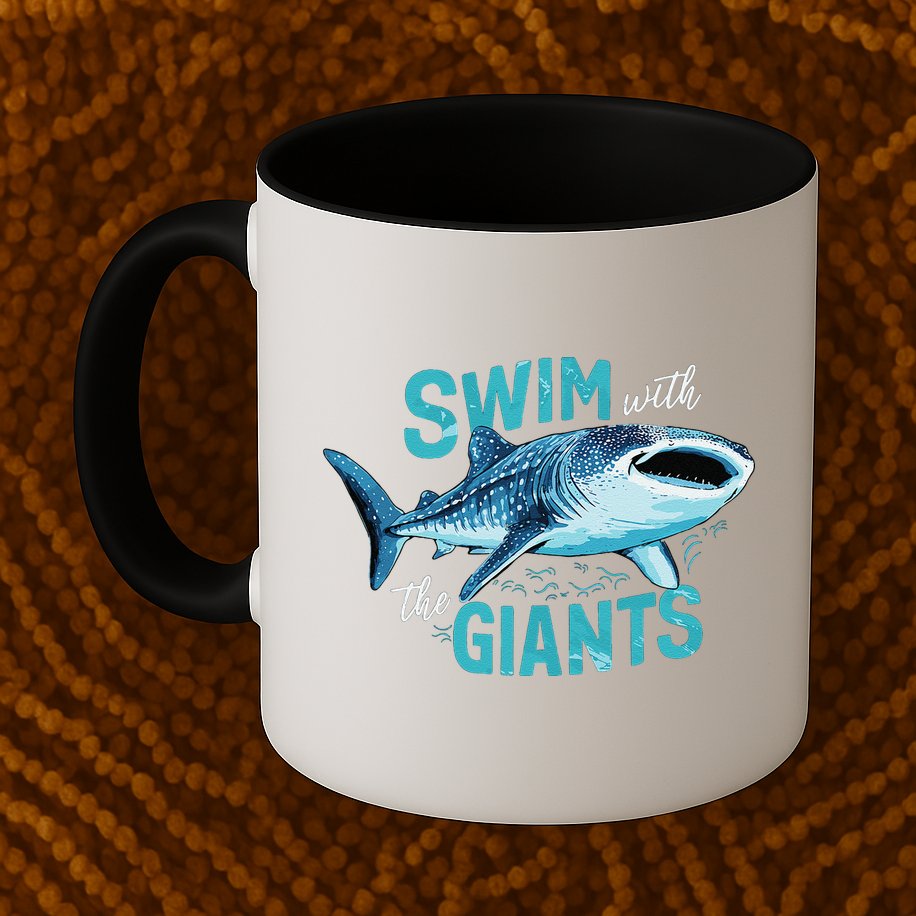 Swim With The Giants Whale Shark Mug