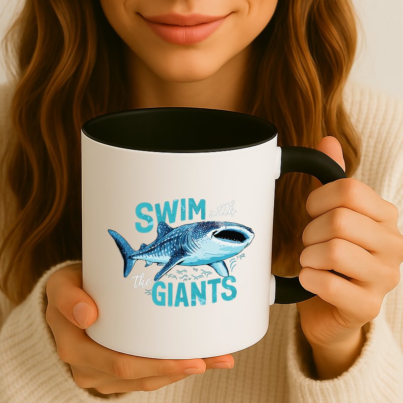 Swim With The Giants Whale Shark Mug