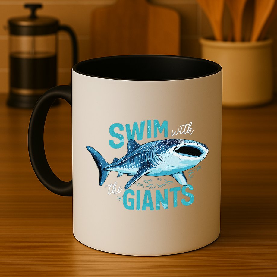 Swim With The Giants Whale Shark Mug