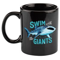 Swim With The Giants Whale Shark 11oz C Handle Ceramic Mug