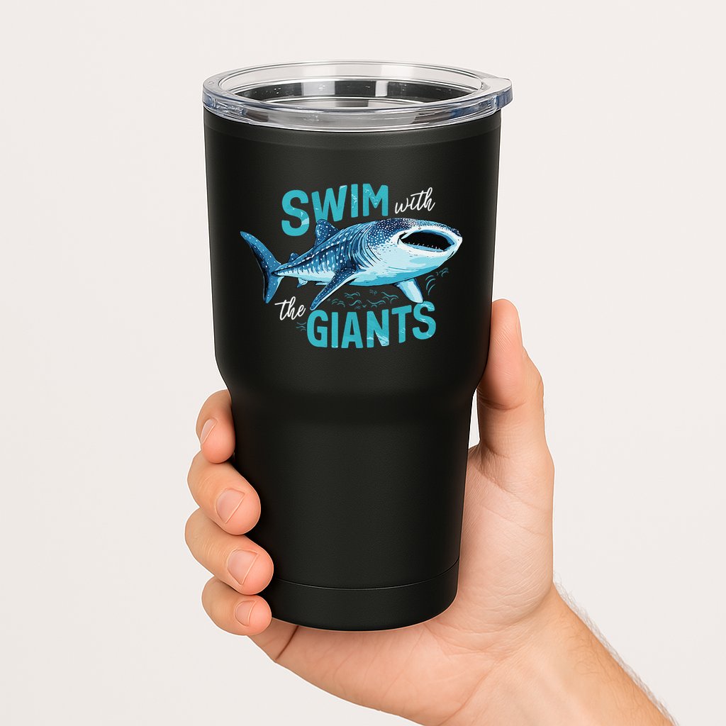 Swim With The Giants Whale Shark Tumbler
