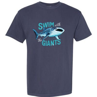 Swim With The Giants Whale Shark Garment-Dyed Heavyweight T-Shirt