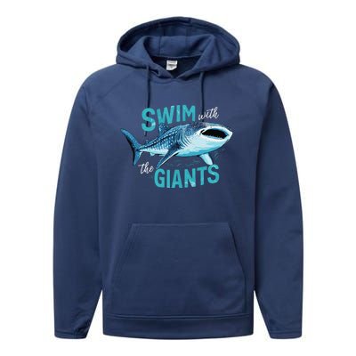 Swim With The Giants Whale Shark Performance Fleece Hoodie