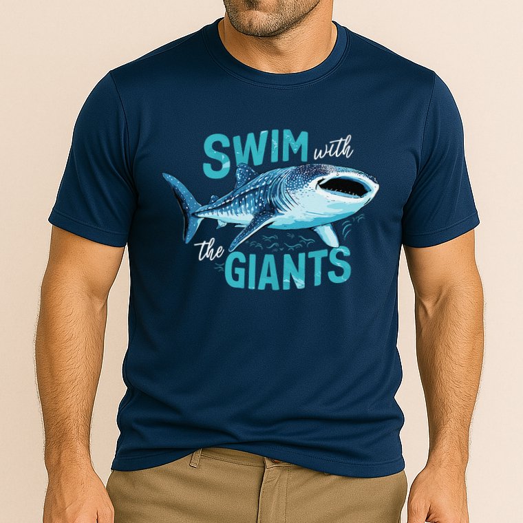 Swim With The Giants Whale Shark Performance Shirt