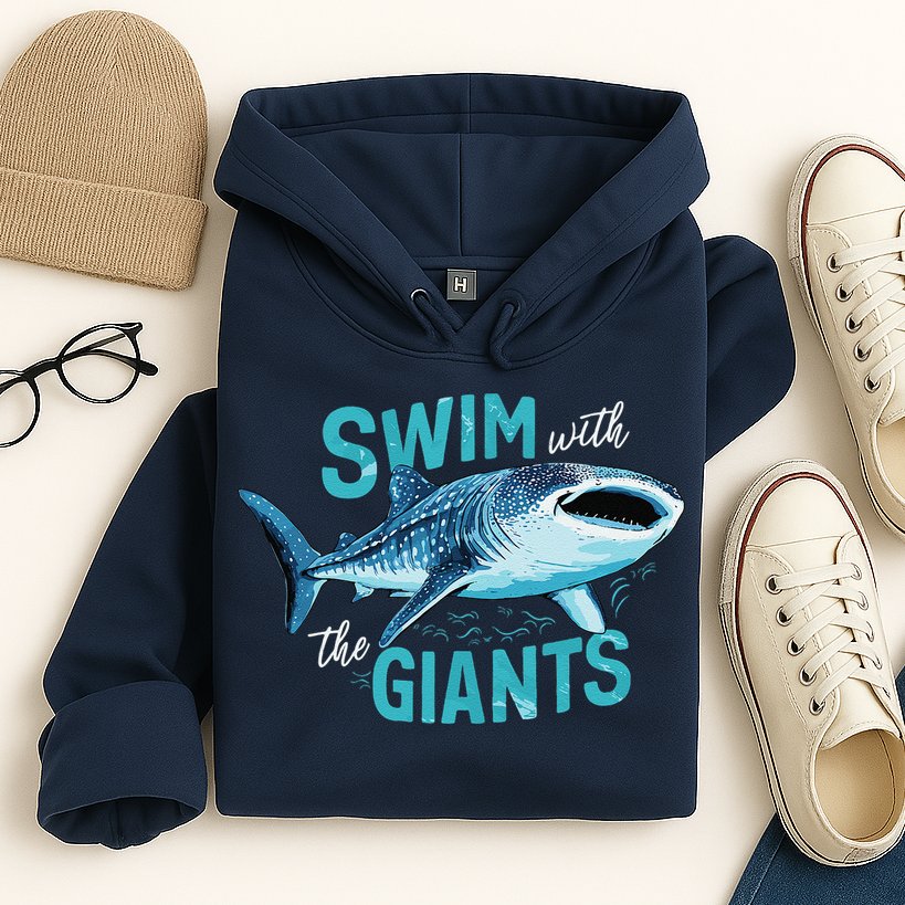Swim With The Giants Whale Shark Hoodie