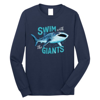 Swim With The Giants Whale Shark Long Sleeve Shirt