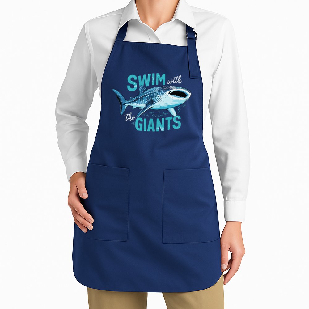 Swim With The Giants Whale Shark Apron