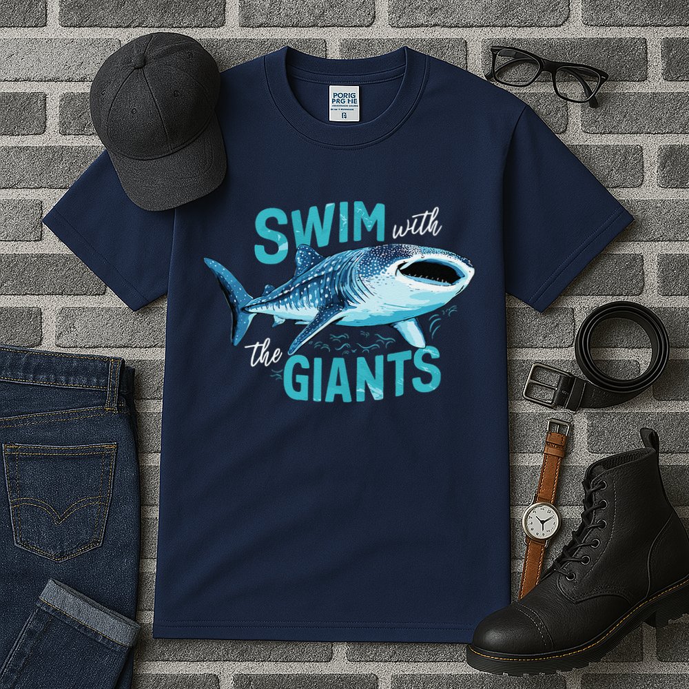 Swim With The Giants Whale Shark Tall T-Shirt