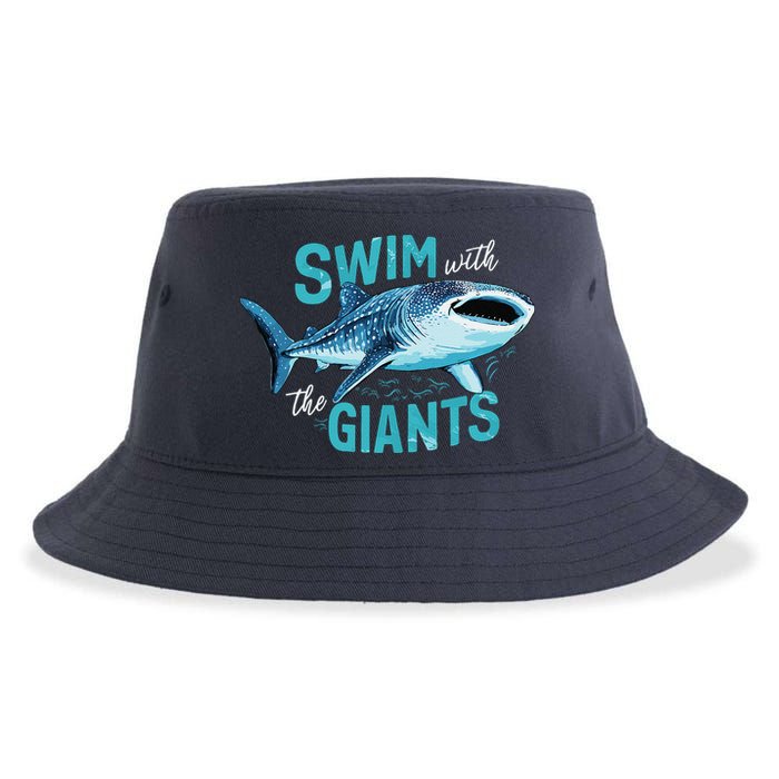Swim With The Giants Whale Shark Sustainable Bucket Hat