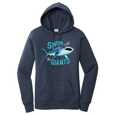 Swim With The Giants Whale Shark Women's Pullover Hoodie