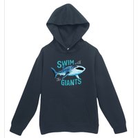 Swim With The Giants Whale Shark Urban Pullover Hoodie