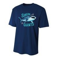 Swim With The Giants Whale Shark Performance Sprint T-Shirt