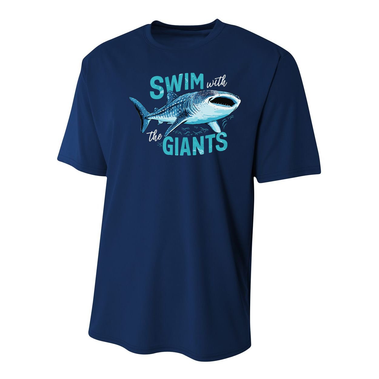 Swim With The Giants Whale Shark Youth Performance Sprint T-Shirt