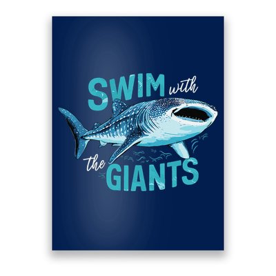 Swim With The Giants Whale Shark Poster