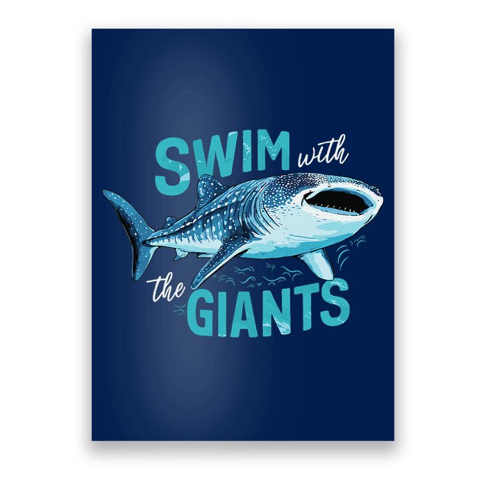 Swim With The Giants Whale Shark Poster