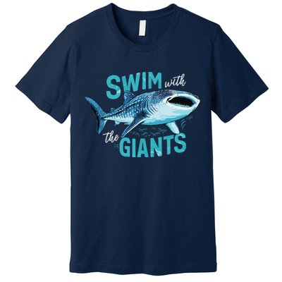 Swim With The Giants Whale Shark Premium T-Shirt