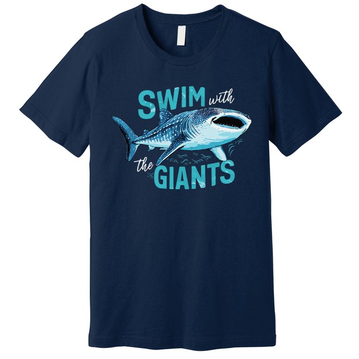 Swim With The Giants Whale Shark Premium T-Shirt