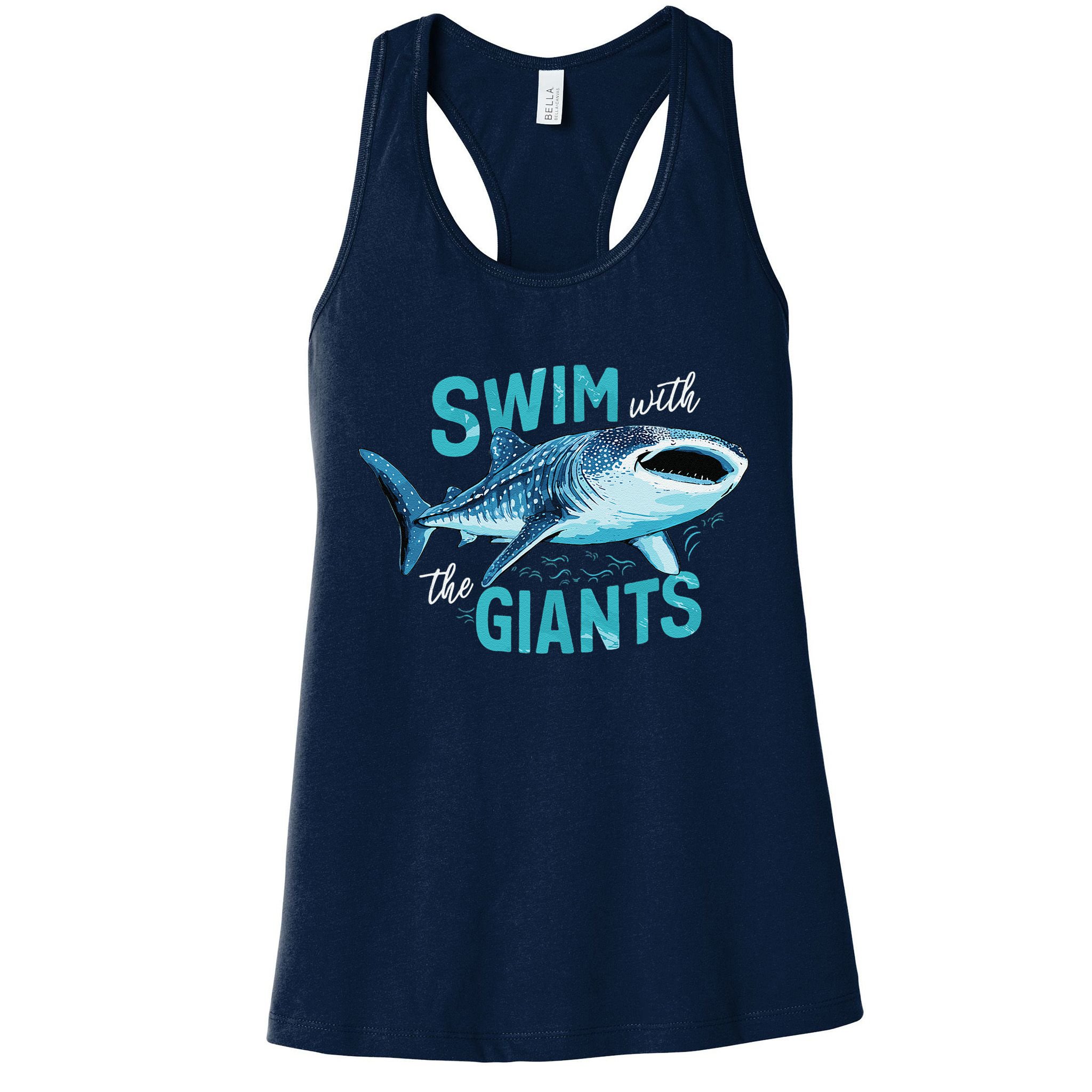 Swim With The Giants Whale Shark Womens Tank Top