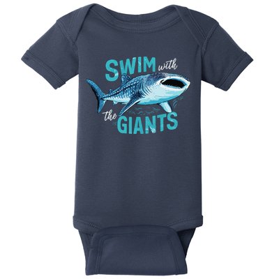 Swim With The Giants Whale Shark Baby Bodysuit