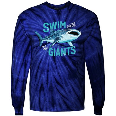 Swim With The Giants Whale Shark Tie-Dye Long Sleeve Shirt