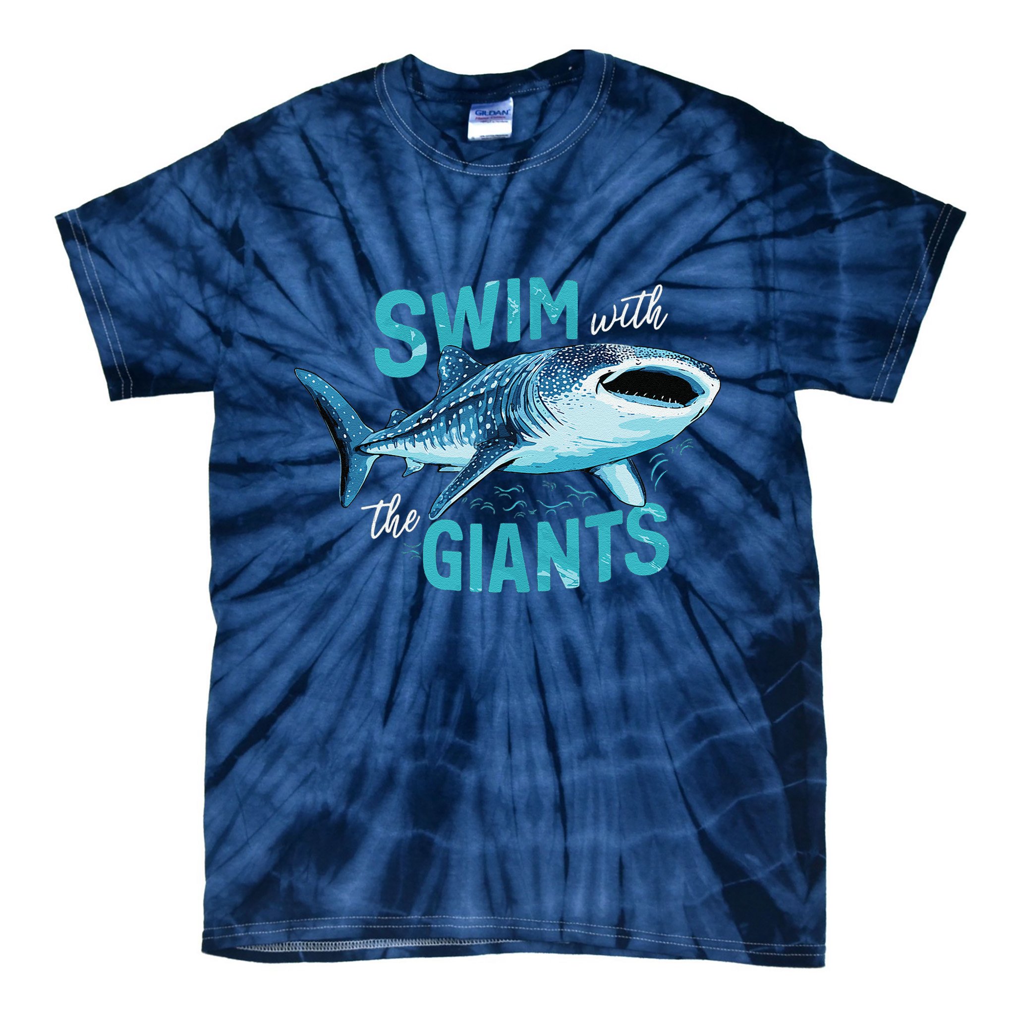 Swim With The Giants Whale Shark Tie-Dye T-Shirt