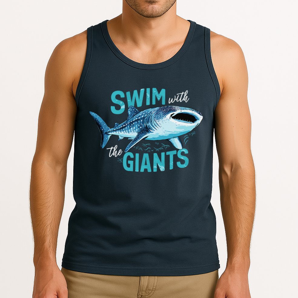 Swim With The Giants Whale Shark Tank Top