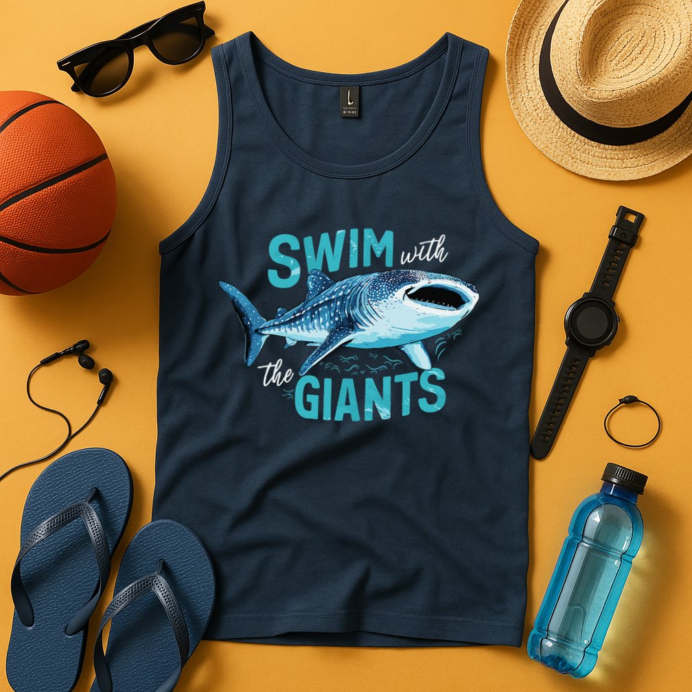 Swim With The Giants Whale Shark Tank Top