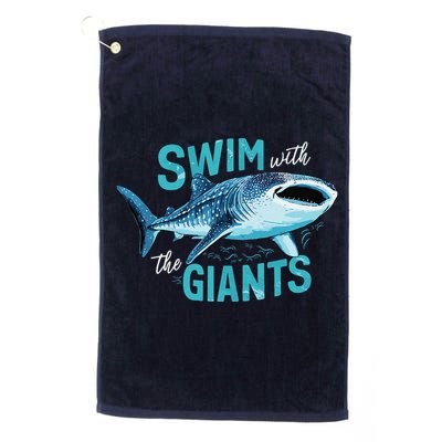 Swim With The Giants Whale Shark Golf Towel