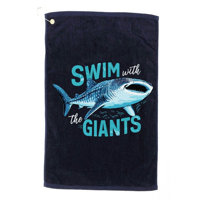 Swim With The Giants Whale Shark Golf Towel