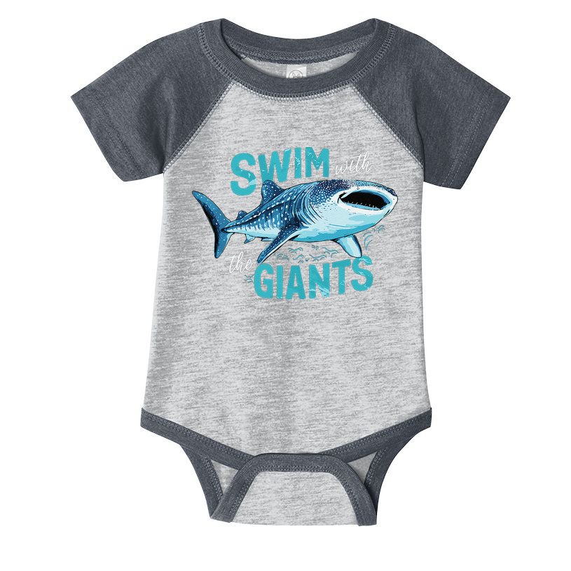 Swim With The Giants Whale Shark Infant Baby Jersey Bodysuit