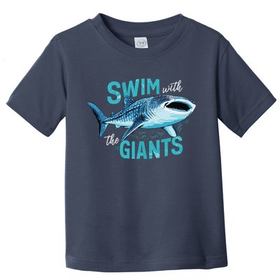 Swim With The Giants Whale Shark Toddler T-Shirt